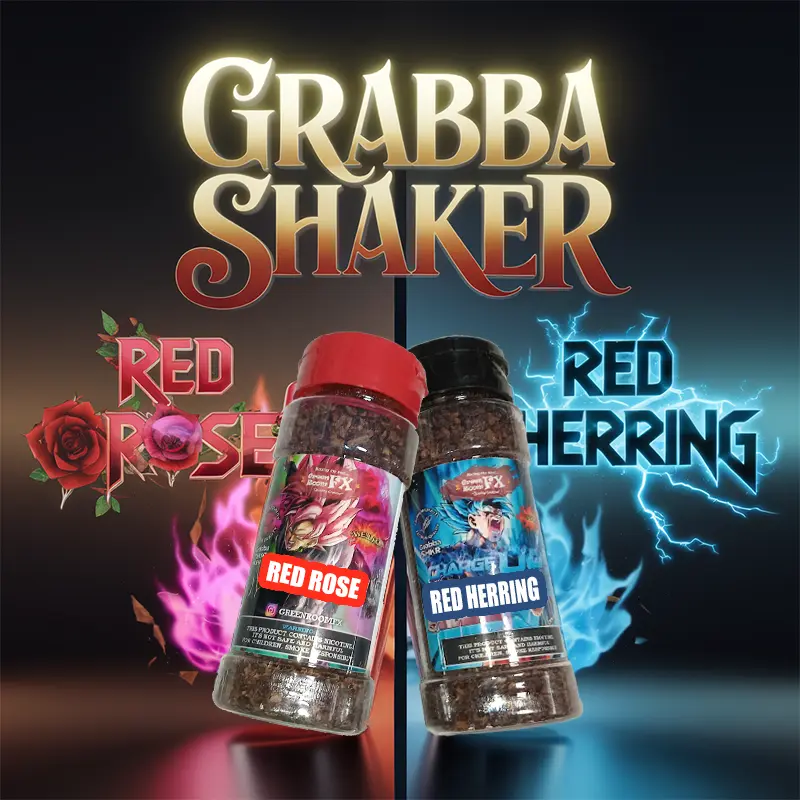 GRABBA SHAKER *RedRose / Red Herring* at Dean Park Cannabis