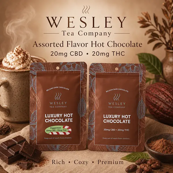 WESLEY HOT CHOCOLATE 40mg THC / 40mg CBD / 20mg CBD + 20mg THC at Dean Park Cannabis
