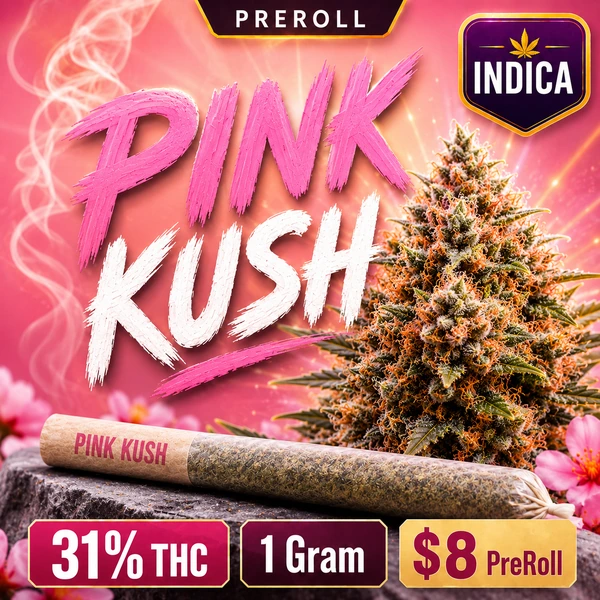 PINK KUSH 1G IND PR-ROLL at Dean Park Cannabis