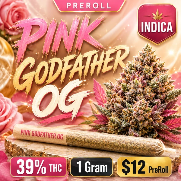 PINK GODFATHER OG 1G IND PRE-ROLL at Dean Park Cannabis